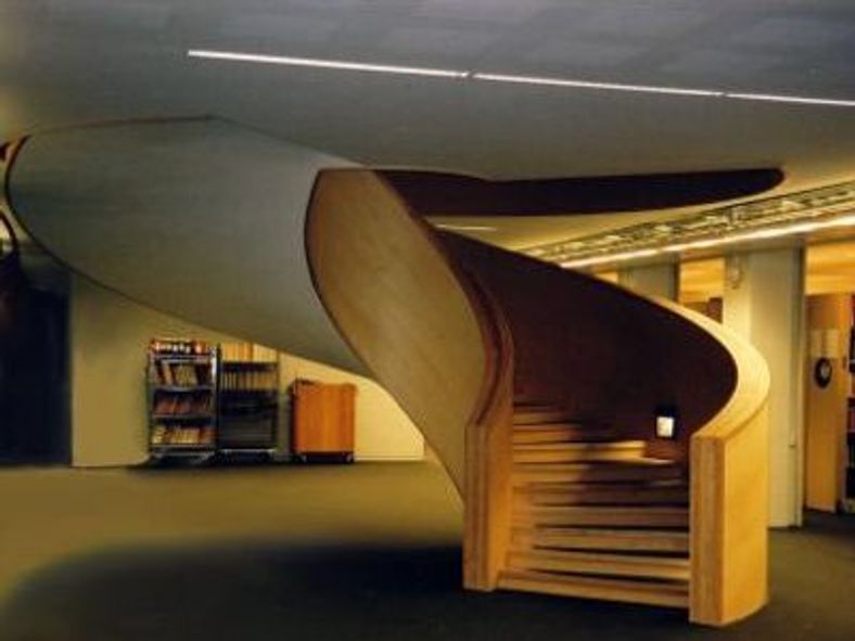 Spiraltrappa, biblioteket Uppsala universitet